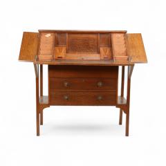 George Montague Ellwood G M Ellwood for J S Henry An Arts Crafts Oak Writing Desk - 4183048