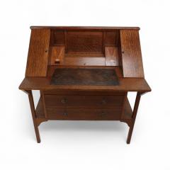 George Montague Ellwood G M Ellwood for J S Henry An Arts Crafts Oak Writing Desk - 4183050