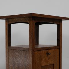 George Montague Ellwood G M Ellwood for J S Henry An Oak Inlaid Coal Purdonium - 4183056