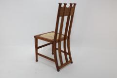 George Montague Ellwood George Montague Ellwood Made by J S Henry a Pair of Matching Oak Dining Chairs - 4183062