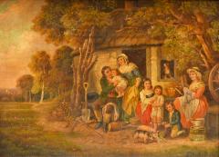 George Morland Farmhouse with Family work after George Morland  - 4527126