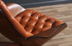 George Mulhauser George Mulhauser Mr Chair Cognac Leather Swivel Chair for Plycraft - 3801232