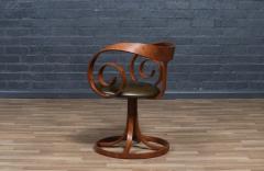 George Mulhauser George Mulhauser Scroll Swiveling Armchair for Plycraft - 4343232