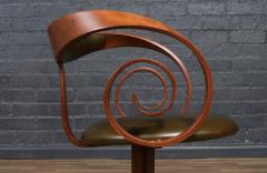 George Mulhauser George Mulhauser Scroll Swiveling Armchair for Plycraft - 4343240
