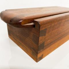 George Nakashima 1960s Studio Piece Walnut Wood Box Slide Open Modern Design after Nakashima - 2489579