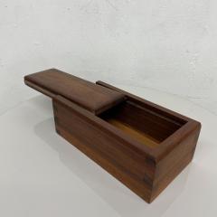 George Nakashima 1960s Studio Piece Walnut Wood Box Slide Open Modern Design after Nakashima - 2489583
