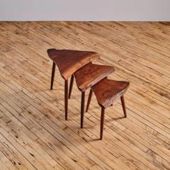 George Nakashima AMOEBA NESTING TABLES 1987 - 3434536