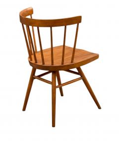 George Nakashima Early Mid Century Modern Spindle Back George Nakashima Straight Chair for Knoll - 4323295
