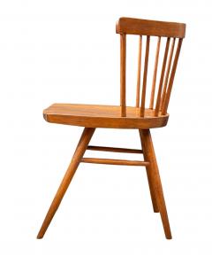George Nakashima Early Mid Century Modern Spindle Back George Nakashima Straight Chair for Knoll - 4323296