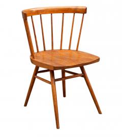George Nakashima Early Mid Century Modern Spindle Back George Nakashima Straight Chair for Knoll - 4323304