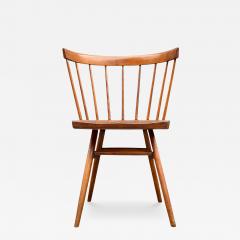 George Nakashima Early Mid Century Modern Spindle Back George Nakashima Straight Chair for Knoll - 4325667