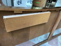 George Nakashima Fabulous Nakashima Style Walnut King Size Lighted Headboard Mid Century Modern - 4361938