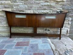 George Nakashima Fabulous Nakashima Style Walnut King Size Lighted Headboard Mid Century Modern - 4362019