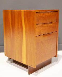 George Nakashima George Nakashima Cherry Nightstand or Pedestal Side Table with Sub Sap Streak - 2350125