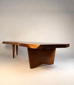 George Nakashima George Nakashima Conoid Coffee Table English Walnut with Rosewood Butterfly - 4286897
