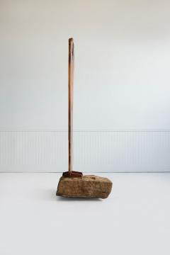 George Nakashima George Nakashima English Walnut Free Edge Room Divider on Granite Base 1955 - 4650826