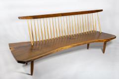 George Nakashima George Nakashima Studio Conoid Bench in Black Walnut Signed Mira Nakashima 2001 - 2413825