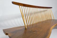 George Nakashima George Nakashima Studio Conoid Bench in Black Walnut Signed Mira Nakashima 2001 - 2413826