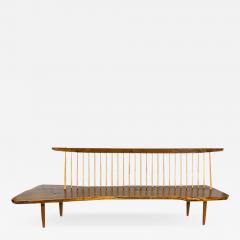 George Nakashima George Nakashima Studio Conoid Bench in Black Walnut Signed Mira Nakashima 2001 - 2417041