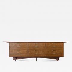 George Nakashima George Nakashima Walnut and Brass Monumental Cabinet for Widdicomb - 4059672