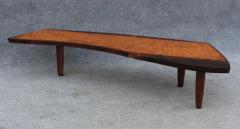George Nakashima George Nakashima for Widdicomb Model 200 66w Sundra Coffee Table Rosewood Burl - 3605327