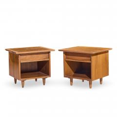 George Nakashima George Nakashima for Widdicomb Origins Model 215 Walnut Nightstands Pair - 4476230