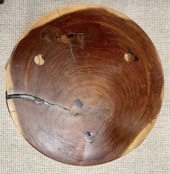 George Nakashima Pair Mid Century Modern Nakashima Style Organic Wooden Two Stools Side Tables - 2616731