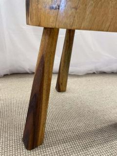 George Nakashima Pair Mid Century Modern Nakashima Style Organic Wooden Two Stools Side Tables - 2616736