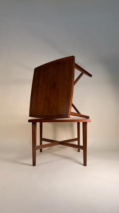 George Nakashima Pair of George Nakashima for Widdicomb Corner Tables Iconic MCM Craftsmanship - 4265098