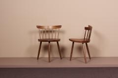 George Nakashima Pair of Nakashima Studio Mira Nakashima Mira Chairs in Walnut US 2021 - 2100350