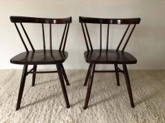 George Nakashima Pair of Walnut Nakashima Style Midcentury Chairs - 1735805