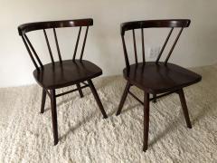 George Nakashima Pair of Walnut Nakashima Style Midcentury Chairs - 1735806
