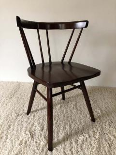 George Nakashima Pair of Walnut Nakashima Style Midcentury Chairs - 1735826