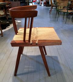 George Nakashima Chairs george nakashima - set of four walnut and woven seat chairs George Nakashima Chairs george nakashima - set of four walnut and woven seat chairs