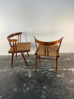 George Nakashima Set of Grass Seated Chairs and Stool by George Nakashima Circa 1960s - 3696093