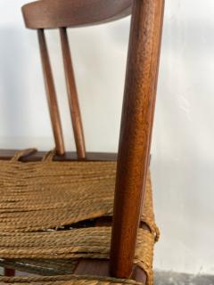 George Nakashima Set of Grass Seated Chairs and Stool by George Nakashima Circa 1960s - 3696094