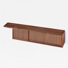 George Nakashima Triple Sliding Door Wall Hung Cabinet - 3440282