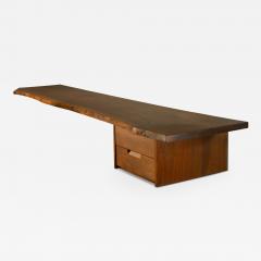 George Nakashima Wall Hung Shelf with Drawers - 3111054