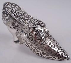 George Nathan Asprey English Edwardian Sterling Silver Lady s Shoe Ornament 1908 - 4342495