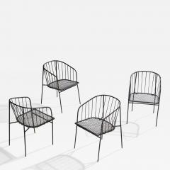 George Nelson Armchairs in Iron USA 1950s - 4771439