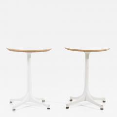 George Nelson Early Pair of Pedestal Side Tables by George Nelson for Contura Herman Miller - 1463035