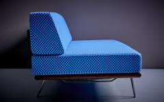 George Nelson George Nelson Daybed Sofa in Blue Checker Reupholstery by Alexander Girard - 3235431