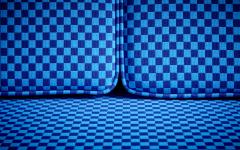 George Nelson George Nelson Daybed Sofa in Blue Checker Reupholstery by Alexander Girard - 3235434
