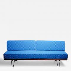 George Nelson George Nelson Daybed Sofa in Blue Checker Reupholstery by Alexander Girard - 3241468