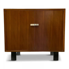 George Nelson George Nelson Early Walnut Two Door Cabinet for Herman Miller Mid Century - 2537256