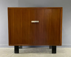 George Nelson George Nelson Early Walnut Two Door Cabinet for Herman Miller Mid Century - 2537257