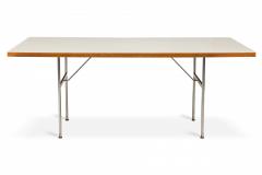 George Nelson George Nelson Herman Miller White Laminate and Steel Rectangular Dining Table - 2793902