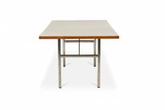 George Nelson George Nelson Herman Miller White Laminate and Steel Rectangular Dining Table - 2793903