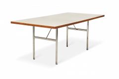 George Nelson George Nelson Herman Miller White Laminate and Steel Rectangular Dining Table - 2793904