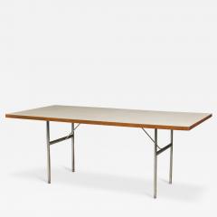 George Nelson George Nelson Herman Miller White Laminate and Steel Rectangular Dining Table - 2797706